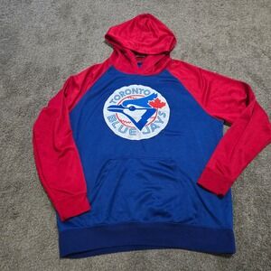 Toronto Blue Jays‎ MLB Baseball Hoodie Pullover Red Blue Mens Size M/M